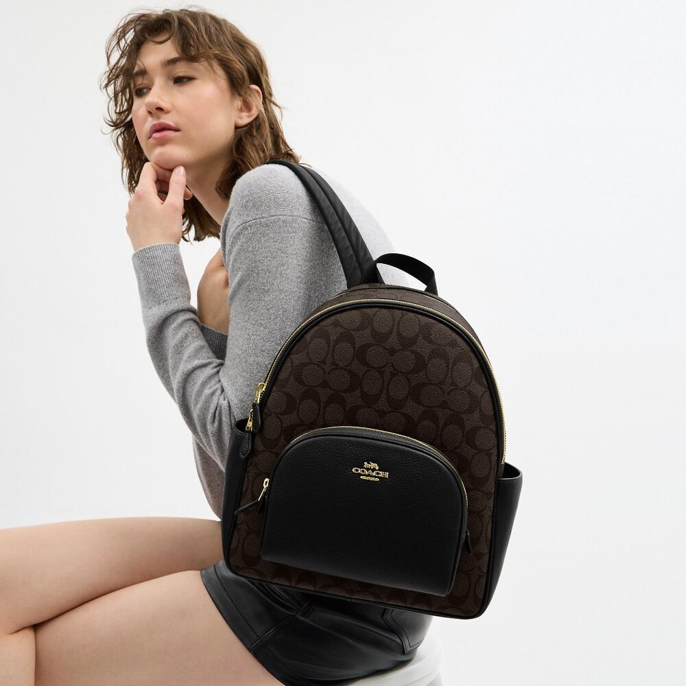 Court Backpack In Signature Canvas - Picture 3 of 5